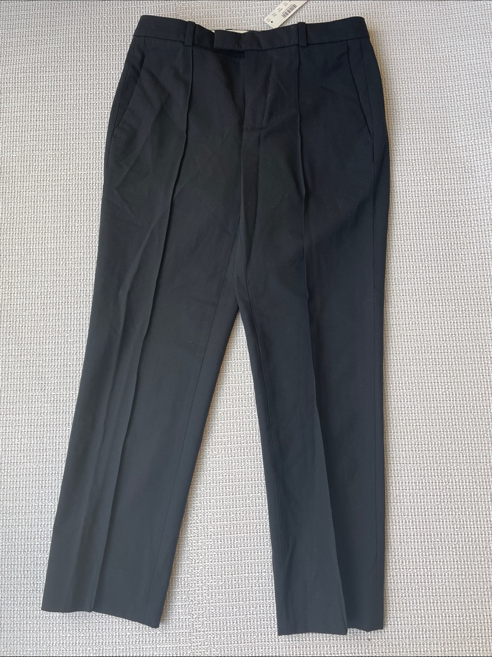 J. Crew Tollegno 1900 Classic Black Dress Pants- Petite Wool Trousers-00P- NWT